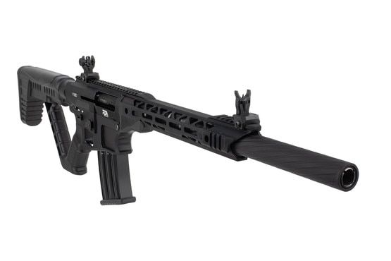 Rock Island Armory VR80 semi auto shotgun features a 20 inch barrel and folding sights